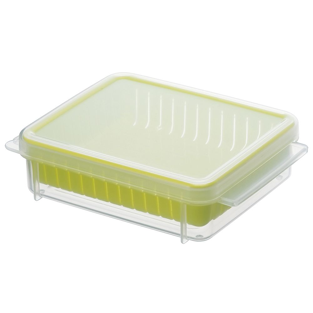 スケーター ザル付保存容器S グリーン SZR2 1個（ご注文単位1個）【直送品】