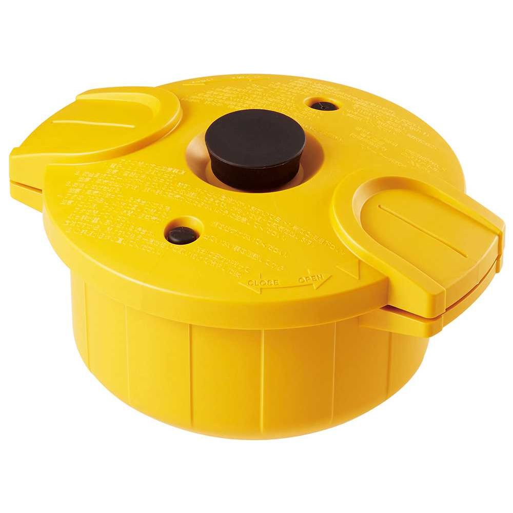 スケーター 電子レンジ圧力鍋 極み味 イエロー MWP1 1個(ご注文単位1個)【直送品】