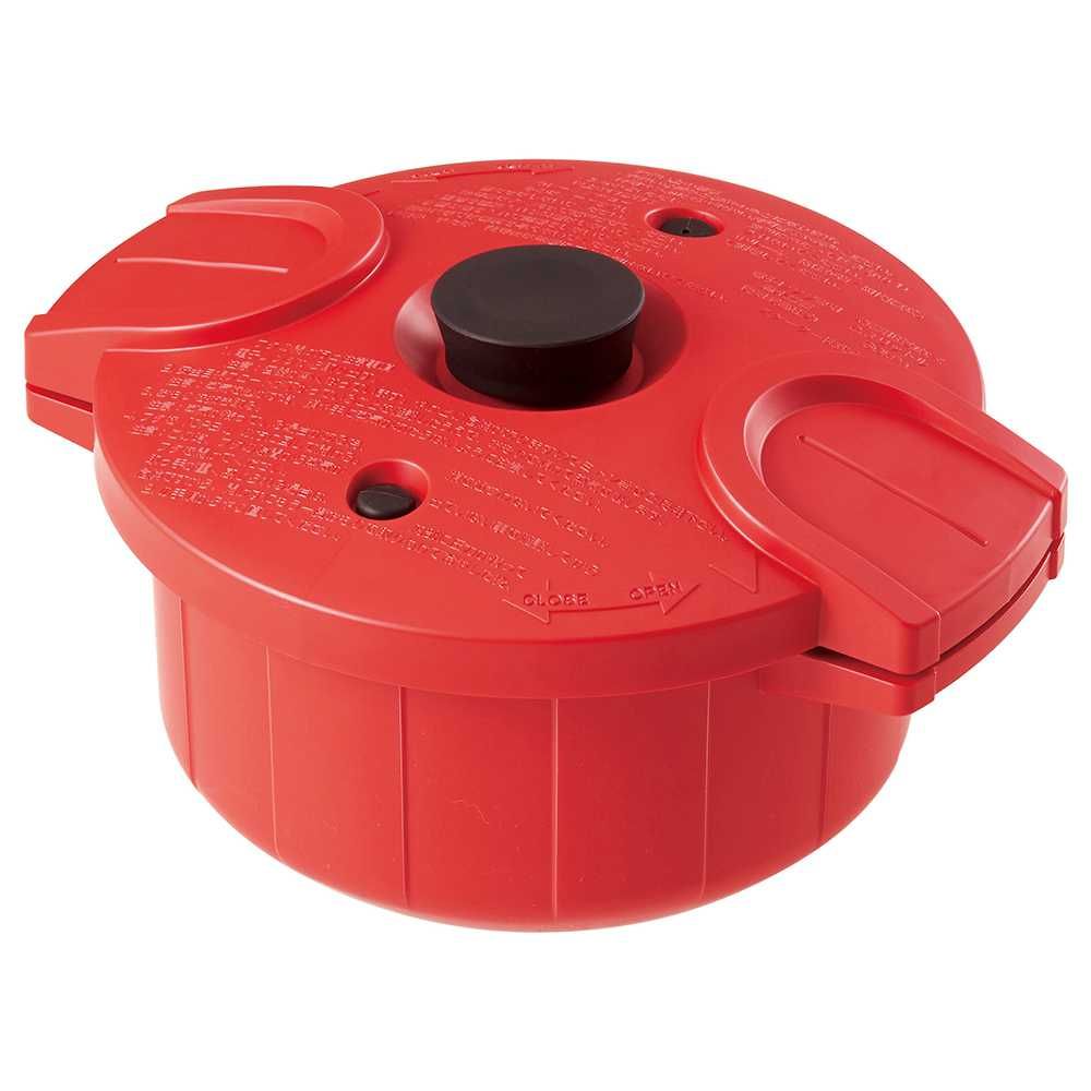 スケーター 電子レンジ圧力鍋 極み味 レッド MWP1 1個(ご注文単位1個)【直送品】