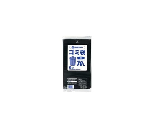 スマートバリュー ゴミ袋 LDD 黒 70L 10枚 N210J-70 1パック(ご注文単位1パック)【直送品】
