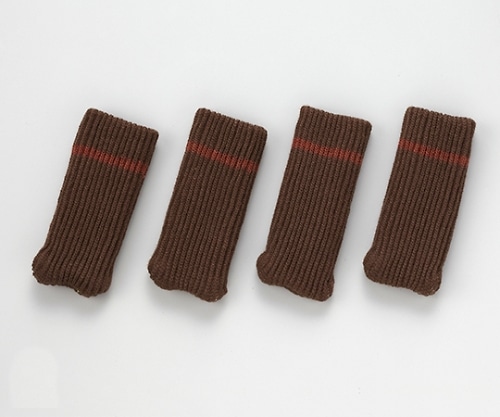 旭電機化成 キズつきにくいイス脚カバー(1脚用) ブラウン 1パック(4個入) AIC-03BR 1パック(ご注文単位1パック)【直送品】