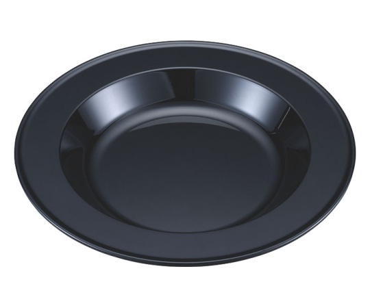 カンダ メラミン製ビュッフェ用丸型フードパン 36cm 黒 TKO-136 1個（ご注文単位1個）【直送品】