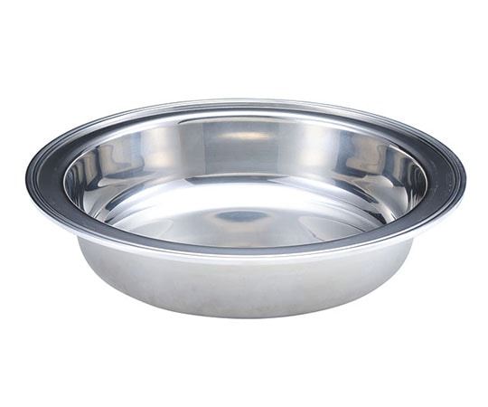 三宝産業（YUKIWA） 18-8深型フードパン(ウォーターパン)手無 丸  1個（ご注文単位1個）【直送品】