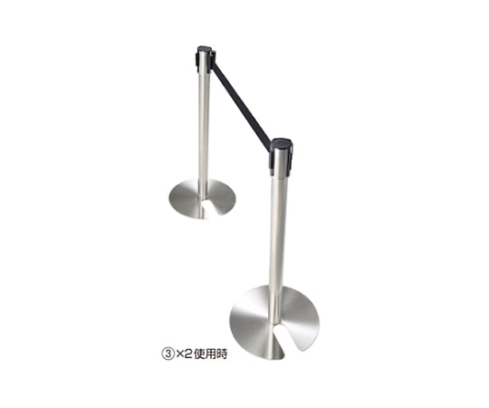 ストア・エキスプレス ガイドポール スタッキングタイプ ブラック 入数1台 61-375-1-3 1台（ご注文単位1台）【直送品】