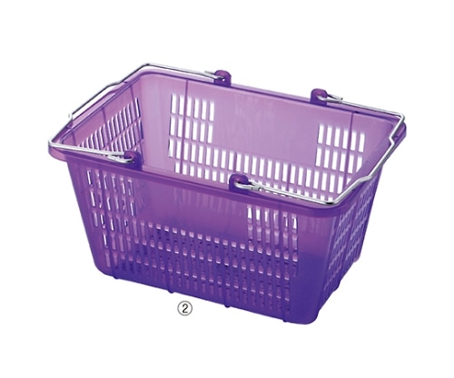 ストア・エキスプレス スケルトンミニバスケット(10リットル) パープル 1セット(5個入) 61-551-55-2 1セット（ご注文単位1セット）【直送品】