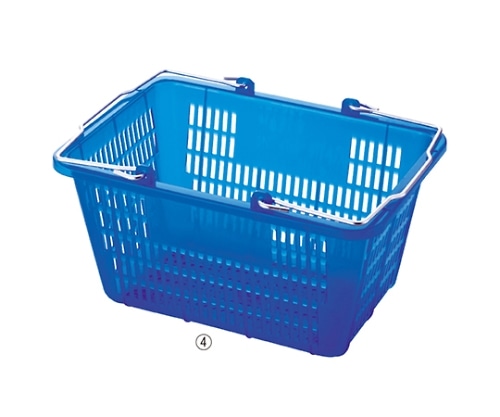 ストア・エキスプレス スケルトンミニバスケット(10リットル) ブルー 1セット(5個入) 61-551-55-4 1セット（ご注文単位1セット）【直送品】