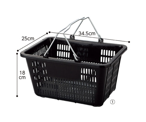 ストア・エキスプレス ミニバスケット(10リットル) ブラック 1セット(10個入) 61-802-44-1 1セット（ご注文単位1セット）【直送品】