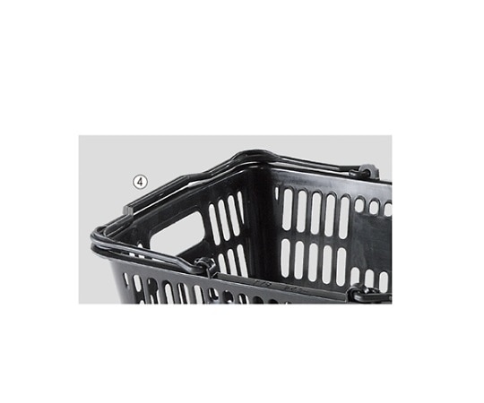 ストア・エキスプレス 買物カゴ(28リットル) ブラック 1セット(10個入) 61-379-3-4 1セット（ご注文単位1セット）【直送品】