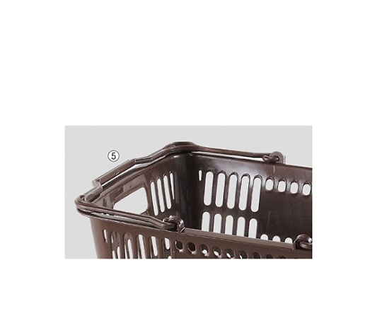 ストア・エキスプレス 買物カゴ(28リットル) ダークブラウン 1セット(10個入) 61-379-3-5 1セット（ご注文単位1セット）【直送品】