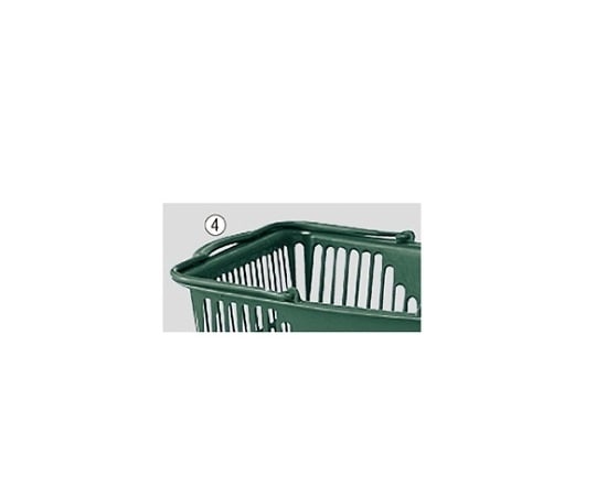 ストア・エキスプレス 買物カゴ(28リットル) ダークグリーン 1セット(10個入) 61-551-57-4 1セット（ご注文単位1セット）【直送品】