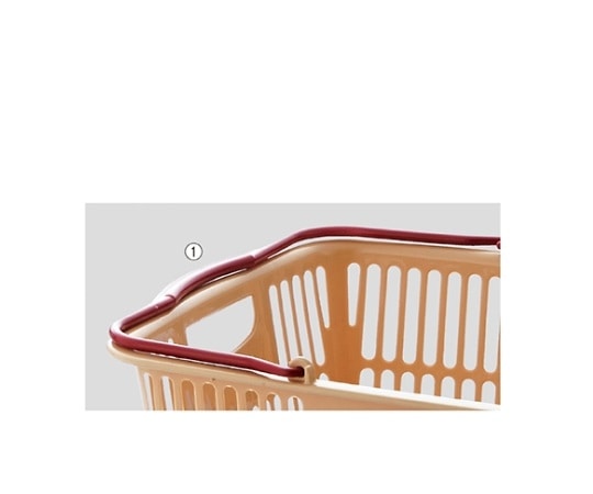 ストア・エキスプレス 買物カゴ(33リットル) ベージュ 1セット(10個入) 61-379-5-1 1セット（ご注文単位1セット）【直送品】