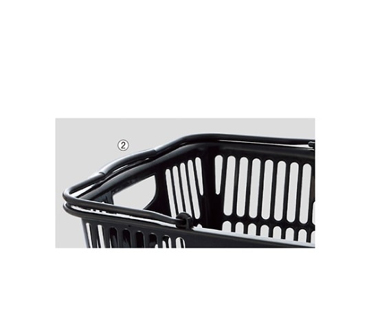 ストア・エキスプレス 買物カゴ(33リットル) ダークグレー 1セット(10個入) 61-379-5-2 1セット（ご注文単位1セット）【直送品】