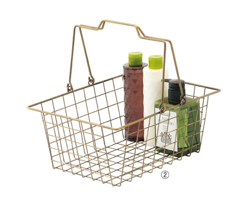 ストア・エキスプレス アンティークゴールド ワイヤーバスケット M 入数1個 61-380-3-2 1個（ご注文単位1個）【直送品】