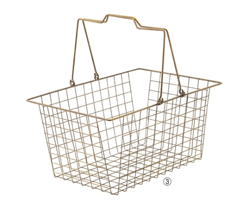 ストア・エキスプレス アンティークゴールド ワイヤーバスケット L 入数1個 61-380-3-3 1個（ご注文単位1個）【直送品】