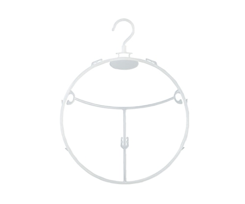 ストア・エキスプレス 婦人水着用ハンガー 円形タイプ 半透明 1セット(10本入) 61-201-15-1 1セット（ご注文単位1セット）【直送品】