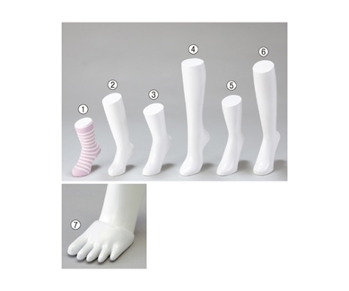 ストア・エキスプレス ソックス用ディスプレイ 白 婦人ソックス用5本指パーツ 61-188-5-7 1個（ご注文単位1個）【直送品】
