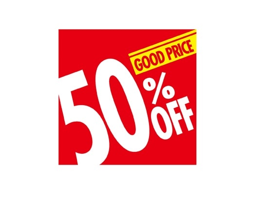 ストア・エキスプレス 割引テーマポスター 50%OFF 1セット(10枚入) 61-231-15-4 1セット（ご注文単位1セット）【直送品】