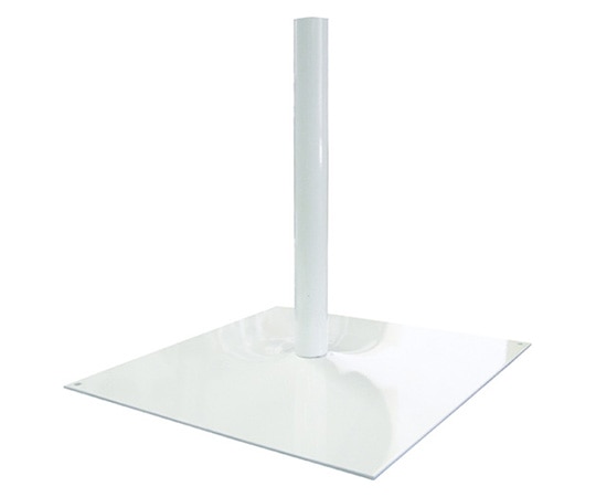 のぼり屋工房 ポール台 鉄板 30cm 白 939 1個（ご注文単位1個）【直送品】