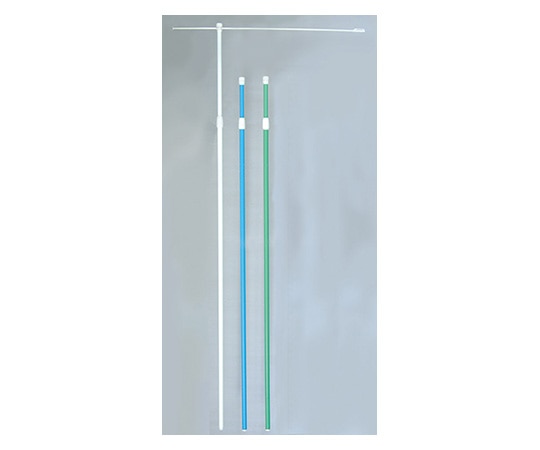 のぼり屋工房 3mコーティング加工ポール 白 直径22mm 横棒850mmコーティング 956 1本（ご注文単位1本）【直送品】