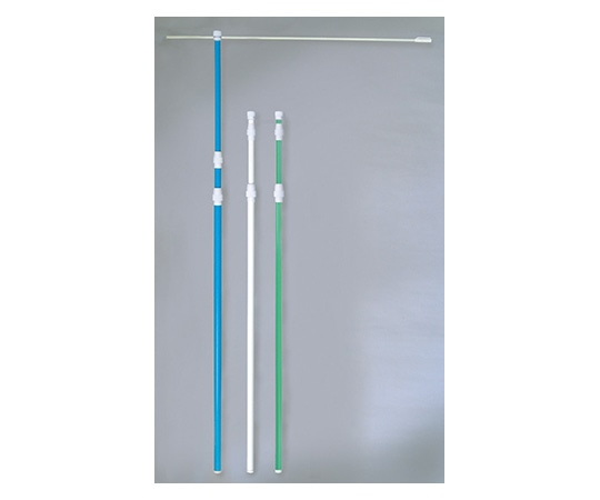 のぼり屋工房 3m3段伸縮ポール 白 直径25mm 横棒850mm 961 1本（ご注文単位1本）【直送品】