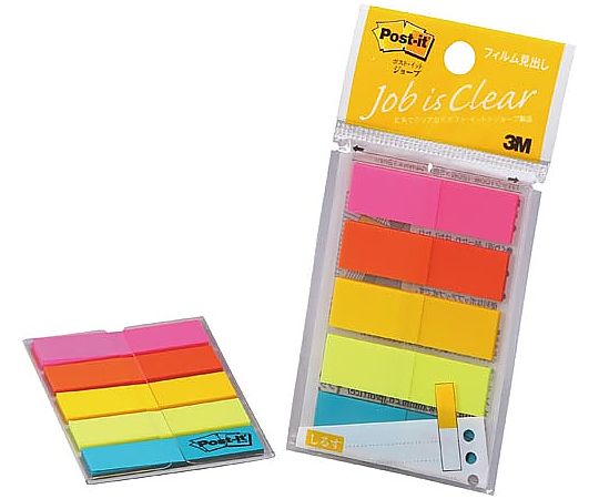 スリーエム ポストイット ジョーブ 12mm幅 蛍光混色 1パック(5色入) 688NEH 1パック(ご注文単位1パック)【直送品】