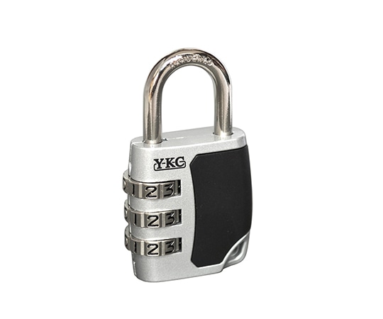 吉野金物 フリーダイヤル錠 23mm 3段 シルバー/ラバー #240 1個(ご注文単位1個)【直送品】