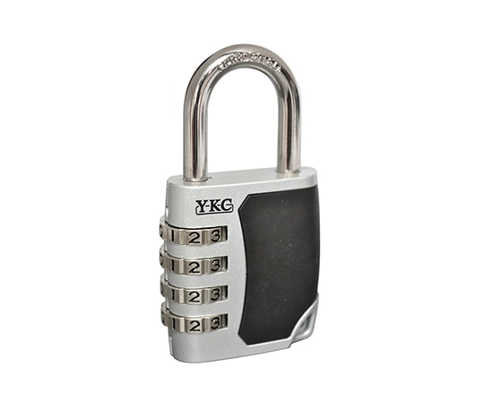 吉野金物 フリーダイヤル錠 40mm 4段 シルバー/ラバー #240 1個(ご注文単位1個)【直送品】