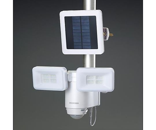 アズワン 2灯 防雨型LEDセンサーライト(ソーラー式) EA864CB-204B 1個(ご注文単位1個)【直送品】