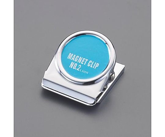アズワン 38x45mm クリップ(マグネット付/青) EA762FG-202 1個(ご注文単位1個)【直送品】