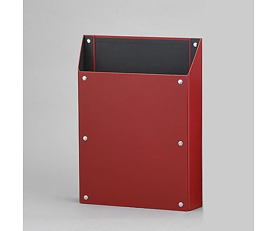 アズワン 337x255x53mm マグネットポケット(タテ型/赤) EA762FG-351 1冊(ご注文単位1冊)【直送品】