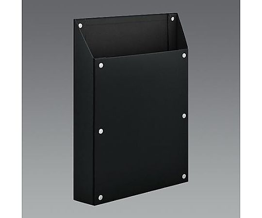 アズワン 337x255x53mm マグネットポケット(タテ型/黒) EA762FG-354 1冊(ご注文単位1冊)【直送品】