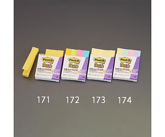アズワン 75x 14mm 強粘着メモ(90枚x4個/イエロー) EA762GA-171 1パック(ご注文単位1パック)【直送品】