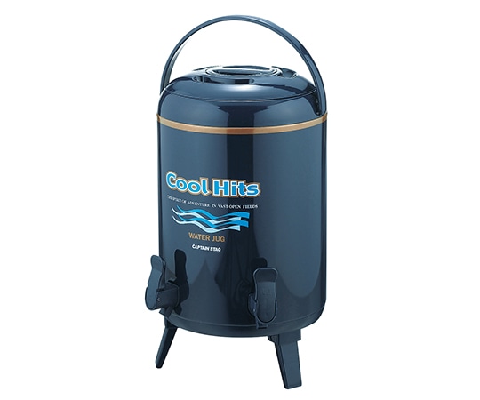 CAPTAIN　STAG クールヒッツ ツインコックウォータージャグ 10L ネイビー M-5034 1個（ご注文単位1個）【直送品】