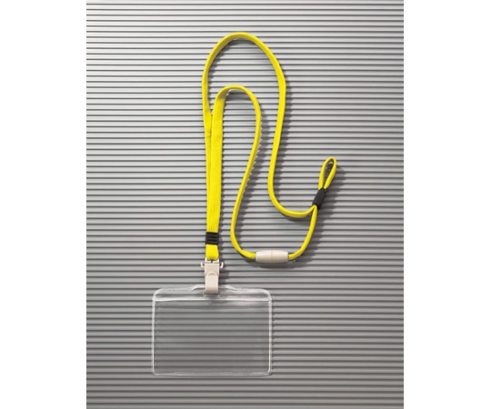 ライオン事務器 つりさげ名札 イエロー N-73MR 1個(ご注文単位1個)【直送品】