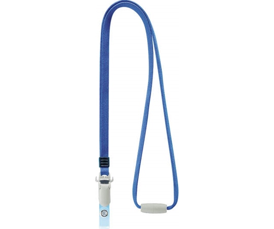 ライオン事務器 名札用ストラップ ブルー N-8P 1個(ご注文単位1個)【直送品】