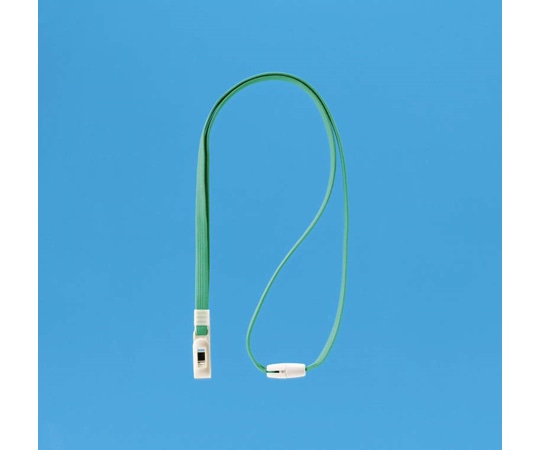 ライオン事務器 名札用ストラップ グリーン N-7P 1個(ご注文単位1個)【直送品】