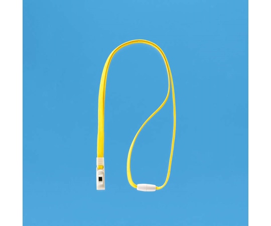 ライオン事務器 名札用ストラップ イエロー N-7P 1個(ご注文単位1個)【直送品】
