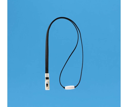 ライオン事務器 名札用ストラップ ブラック N-7P 1個(ご注文単位1個)【直送品】