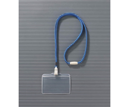 ライオン事務器 つりさげ名札 名札脱落防止、平ひも、ソフトタイプ N73ER-10P (B) 1パック(ご注文単位1パック)【直送品】