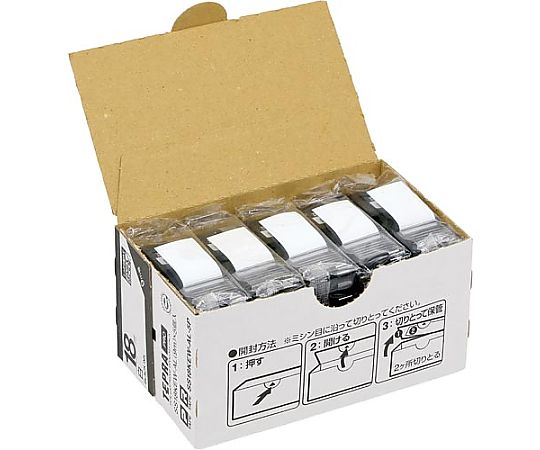 キングジム しっかり貼れてはがせるラベルエコパック18mm×5 1パック(5個入) SS18KEW-AL-5P 1パック(ご注文単位1パック)【直送品】