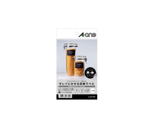 エーワン(A-ONE) キレイにみせる収納ラベル 水に強い マット紙 ノーカット はがきサイズ 収納 パーソナル 1パック(5シート入) 27701 1パック(ご注文単位1パック)【直送品】