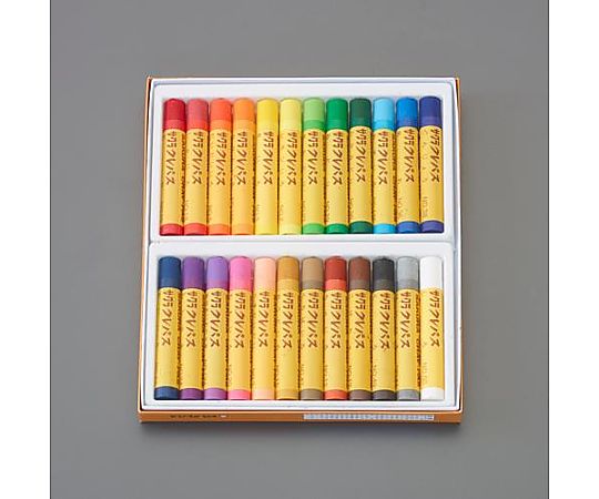 アズワン 24本組 [太巻]クレパス(油性) EA765MV-504 1セット(ご注文単位1セット)【直送品】