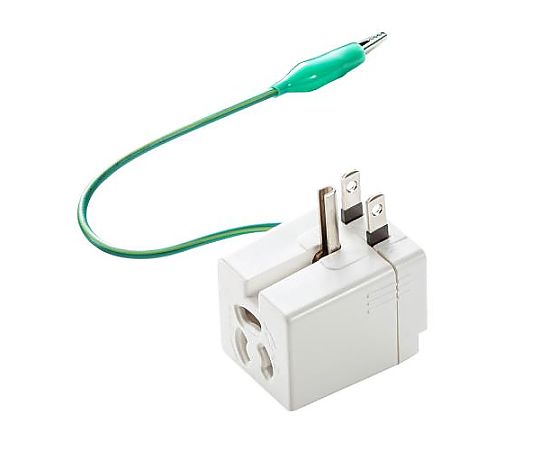 アズワン AC125V/15Aプラグ変換アダプター(温度ヒューズ内蔵 EA940BA-50 1個(ご注文単位1個)【直送品】