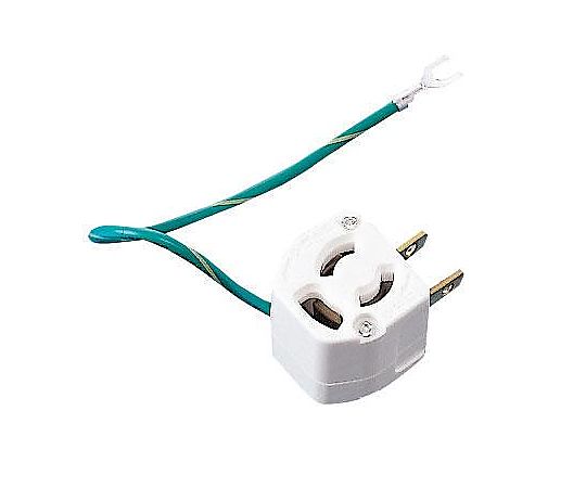 アズワン AC125V/15A 3P→2P変換アダプター(アース付) EA940BA-57 1個(ご注文単位1個)【直送品】