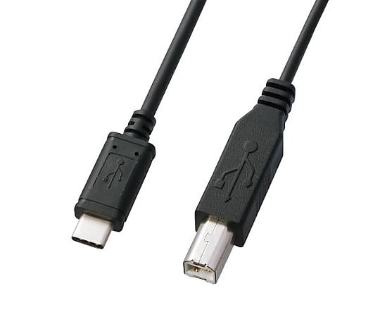 アズワン 2.0m USBケーブル(C-B/2.0対応) EA764AC-37A 1個(ご注文単位1個)【直送品】