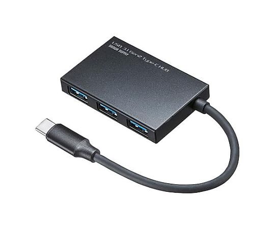 サンワサプライ [4ポート] USB3.1ハブ(Type-C/ブラック) EA764AD-55 1個(ご注文単位1個)【直送品】