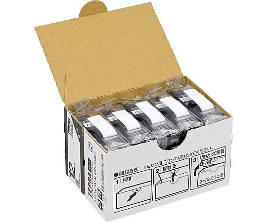 キングジム しっかり貼れてはがせるラベルエコパック12mm×5 1パック(5個入) SS12KEW-AL-5P 1パック(ご注文単位1パック)【直送品】