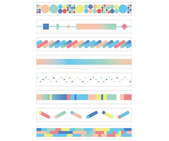 キングジム マスキングテープ(カラーバー) KITS008 1個(ご注文単位1個)【直送品】