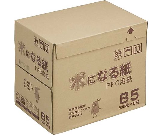 ファイル コピー用紙 木になる紙B5 1箱(500枚×5冊) キーB5 1箱(ご注文単位1箱)【直送品】
