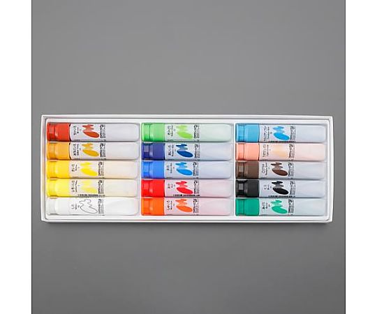 アズワン 15本組 水彩絵具 EA765MV-602 1セット(ご注文単位1セット)【直送品】